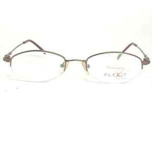 Flexure by Capri Flexit FX 16 Coffee Eyeglasses Frames 51-19-140 Brown Oval Half